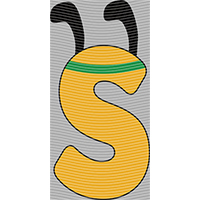 Cartoon letters-CL 322